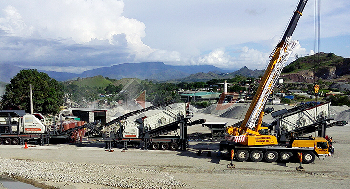 250 тонн в час мобильная дробильная линия в Папуа- Новая Гвинии